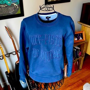 GANT navy crew sweatshirt “Off-Piste Of Course”